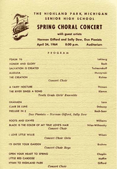 picture of 1964 Spring Program