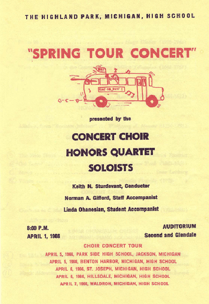 picture of 1966 Spring Program