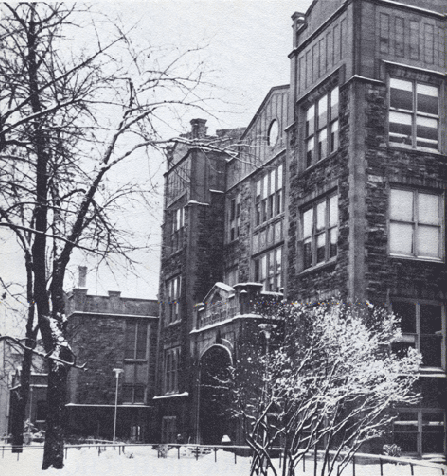 Highland Park High School, buliding, 1960s