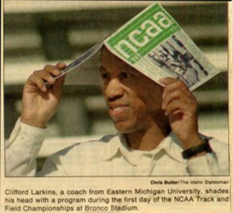 Photo of Eastern Michigan University Track Coach, 
 Dr. Clifford Larkins