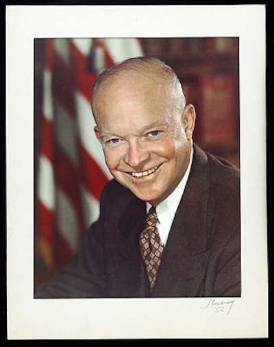 Photo of 
 president Dwight D. Eisenhower’s