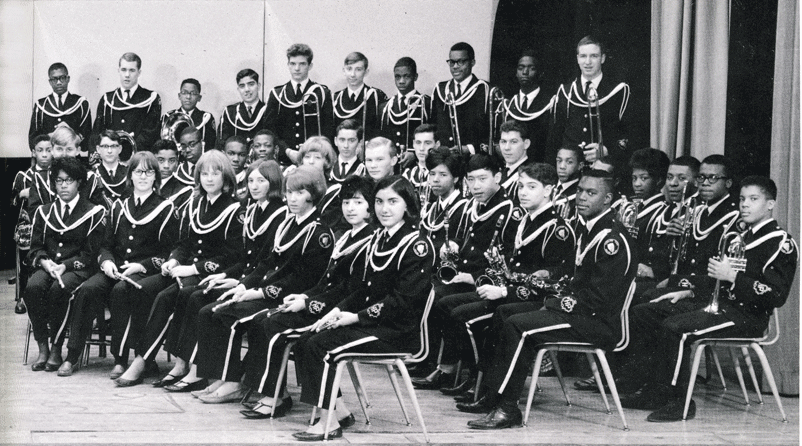 Photo of Highland Park High School, MI, Concert Band, 1966